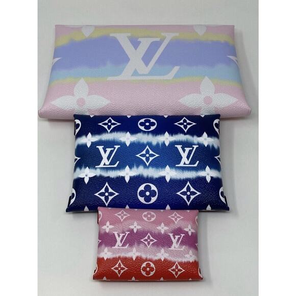 NEW Louis Vuitton Pochette Set Kirigami Escale Tie-Dye Giant Monogram - Picture 7 of 10